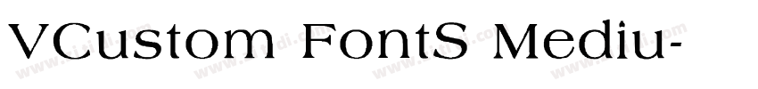 VCustom FontS Mediu字体转换